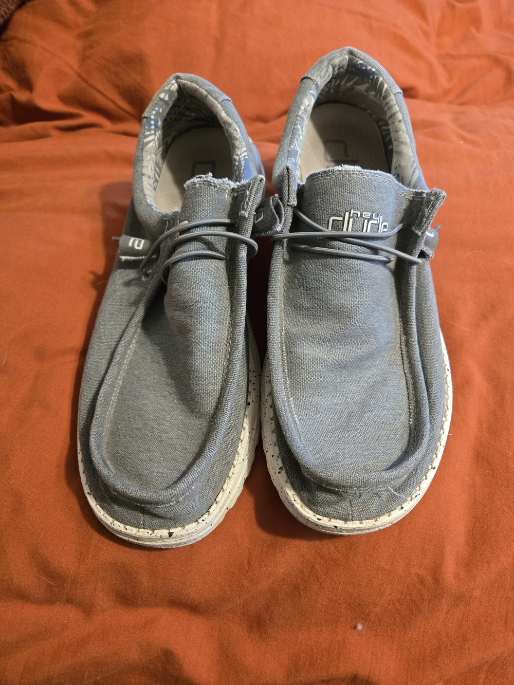 Hey Dude Wally Canvas Slip-On Shoes in Gray for Men